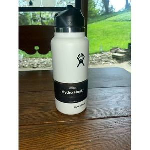 32 OZ Hydro Flask Wide Mouth, White